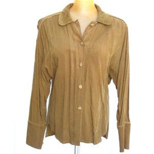 Marcello Soltan vintage olive blouse
